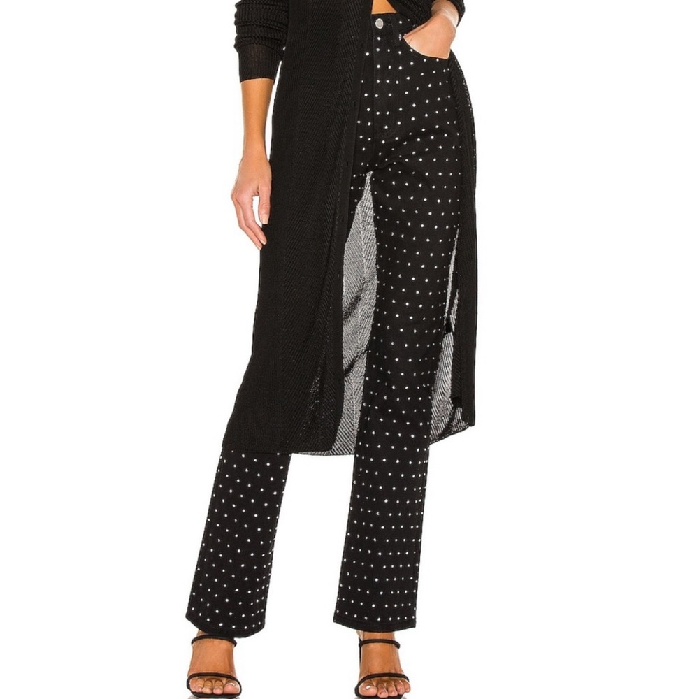 Weworewhat BNWT Rhinestone baby bootcut jeans